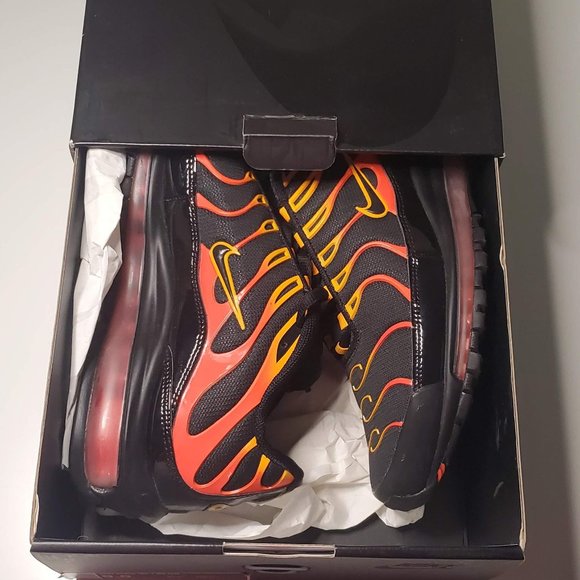 Nike Air Max 97 Plus Black Shock Orange (Men's 9.5us) - Picture 4 of 10